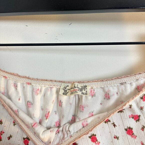 FREE PEOPLE Fresh In Love Lounge Set in Bluebird Combo Size X-Small - Picture 9 of 15